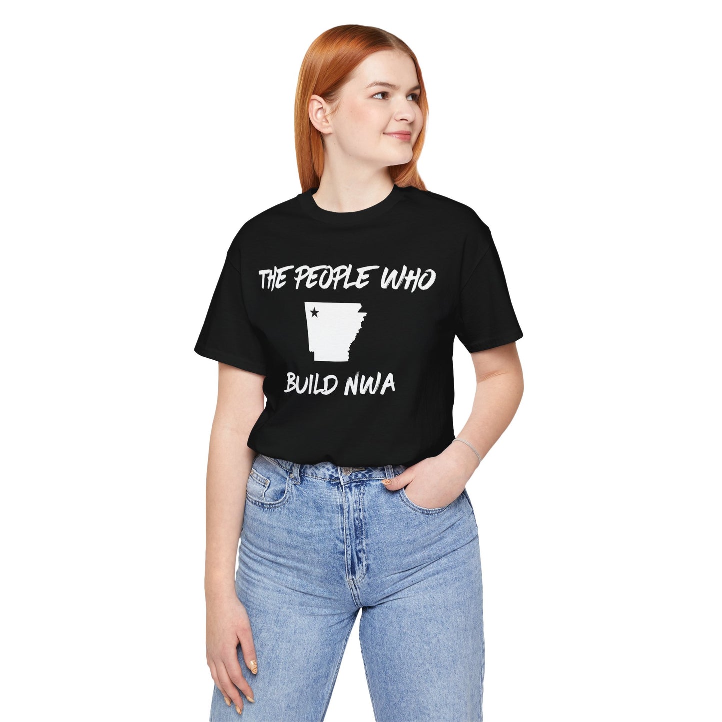 THE PEOPLE WHO BUILD NWA T-Shirt | Contractors in Northwest Arkansas | Blue Collar Tradeswear