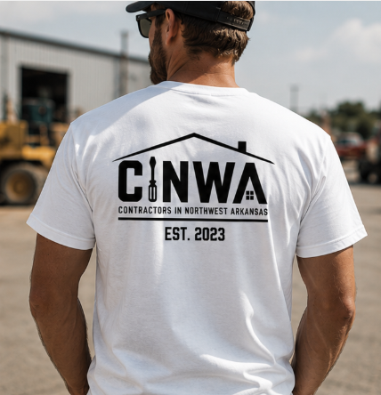 THIS TOWN RUNS ON TRADES T-Shirt | Contractors in Northwest Arkansas | Blue Collar Tradeswear
