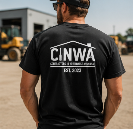 THE PEOPLE WHO BUILD NWA T-Shirt | Contractors in Northwest Arkansas | Blue Collar Tradeswear