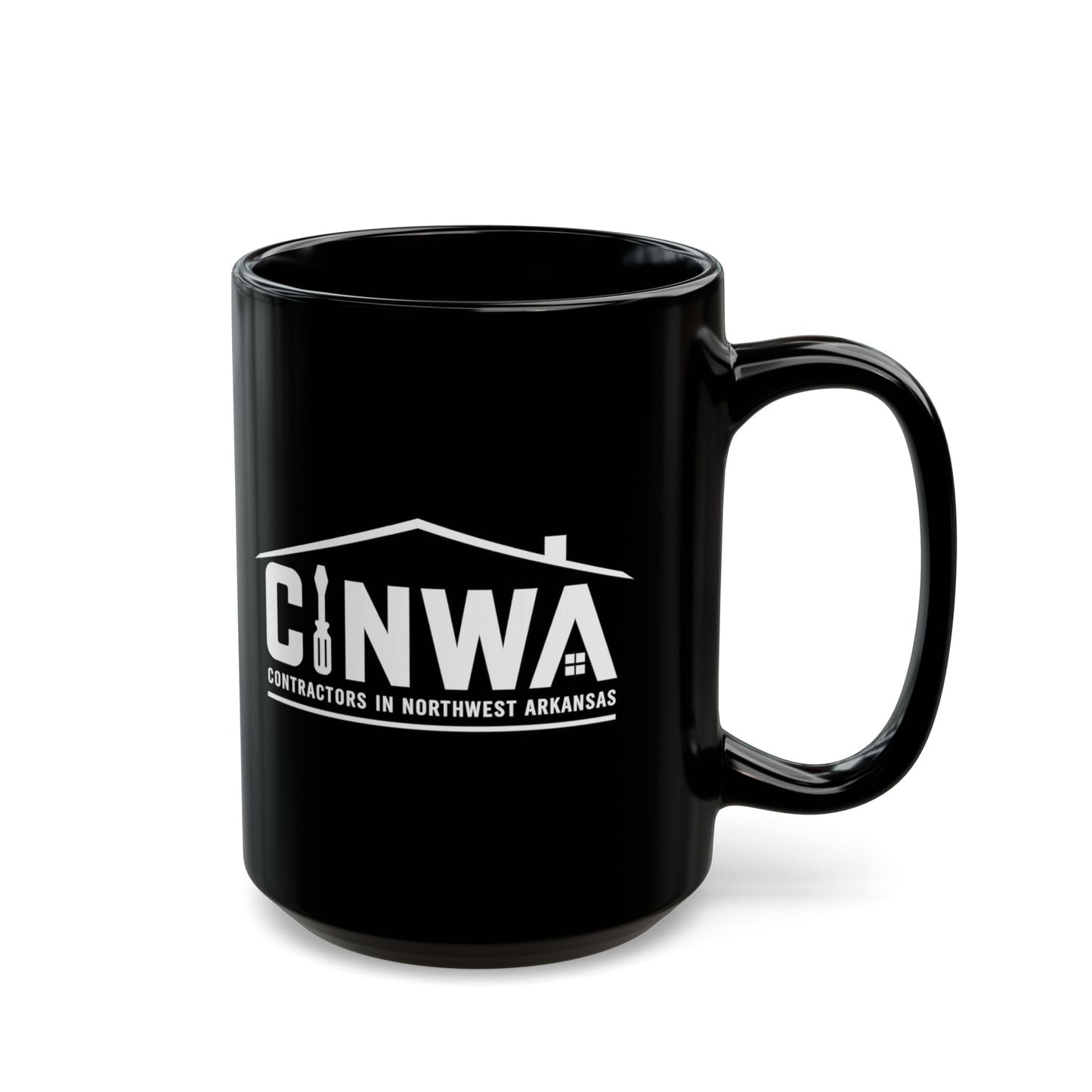 Contractors in Northwest Arkansas Black Coffee Mug (11oz, 15oz)