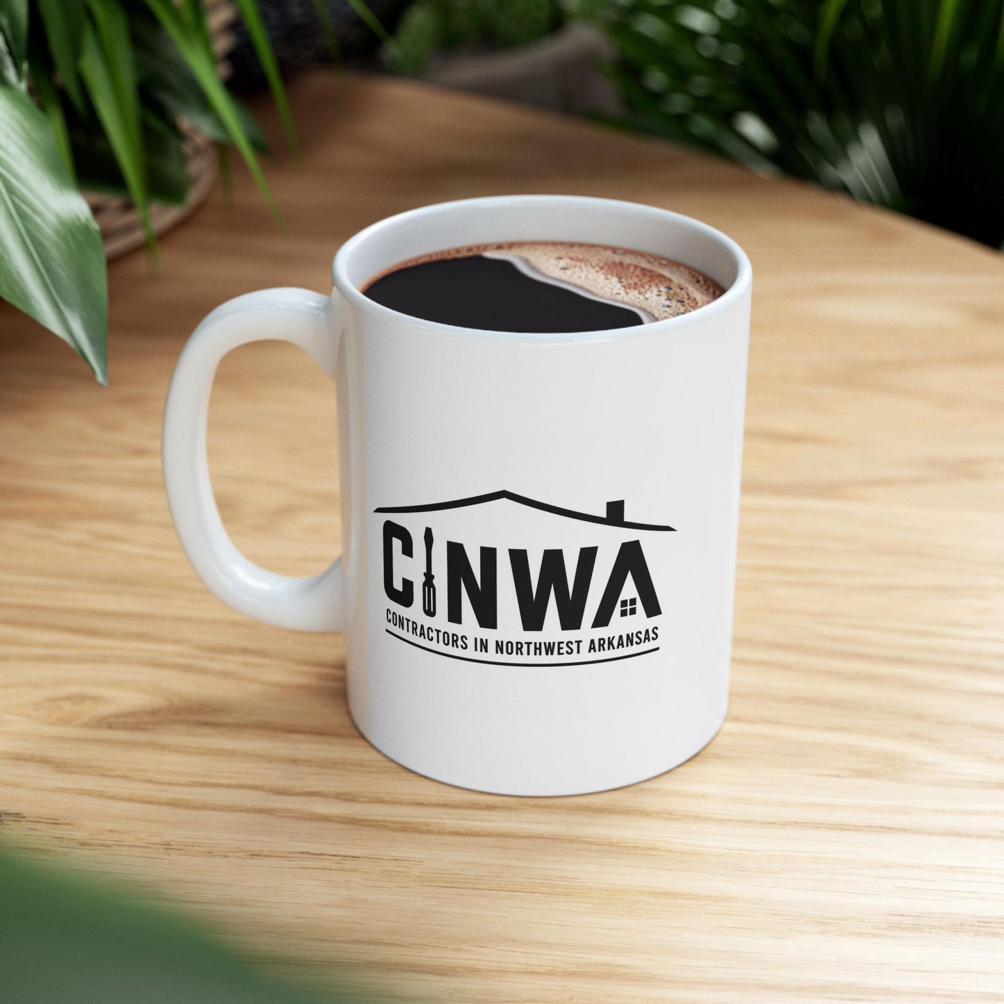 Contractors in Northwest Arkansas White Coffee Mug (11oz, 15oz)