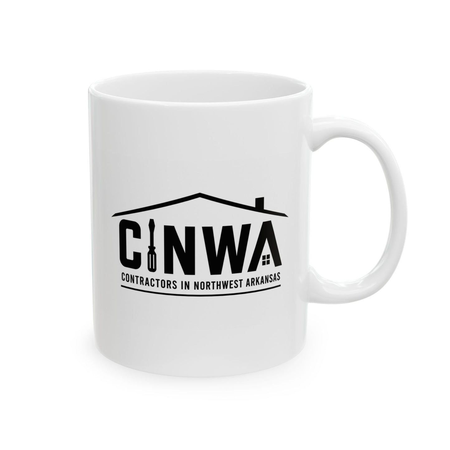 Contractors in Northwest Arkansas White Coffee Mug (11oz, 15oz)