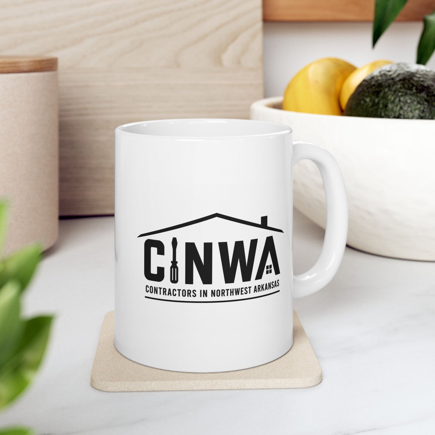 Contractors in Northwest Arkansas White Coffee Mug (11oz, 15oz)